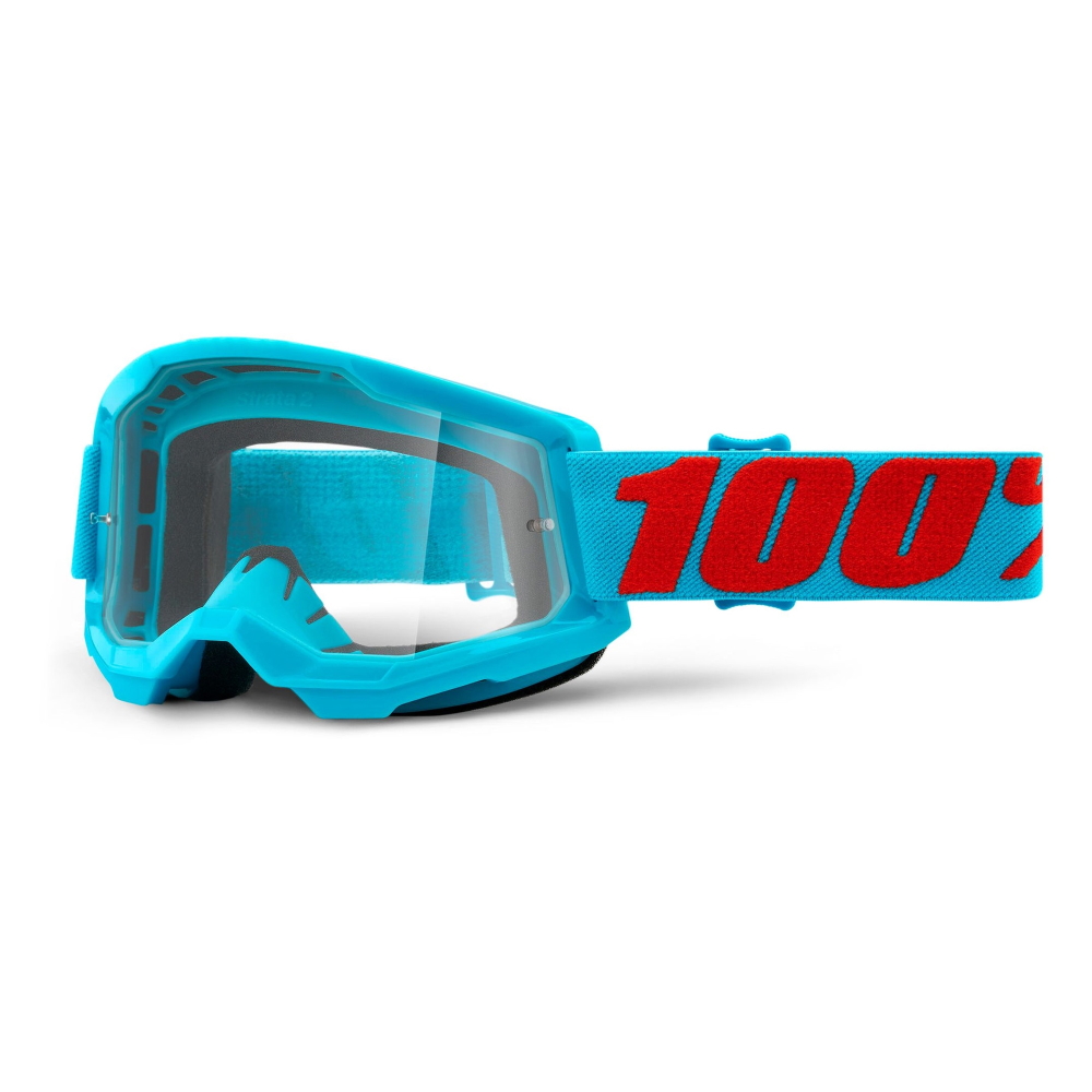 100% Strata 2 Summit tyrkysovo-červená, číre plexi