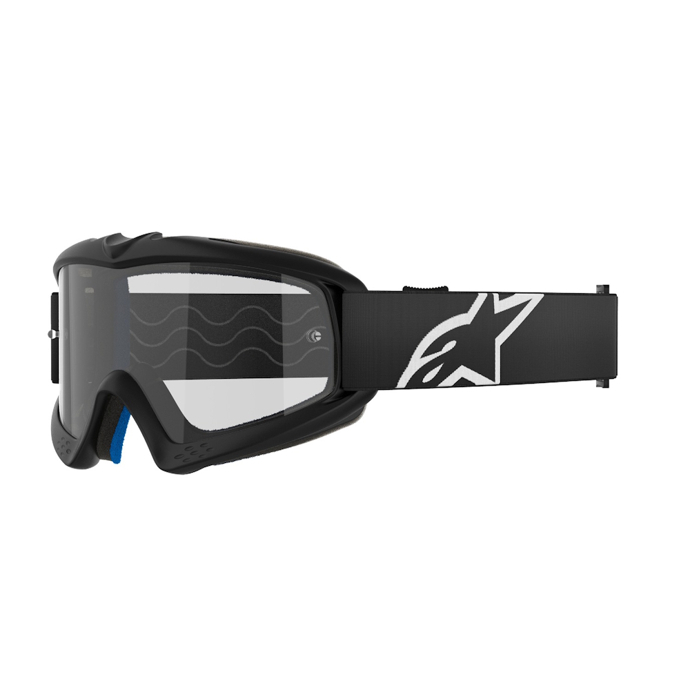 Alpinestars Vision Youth Corp čierna, číre plexi