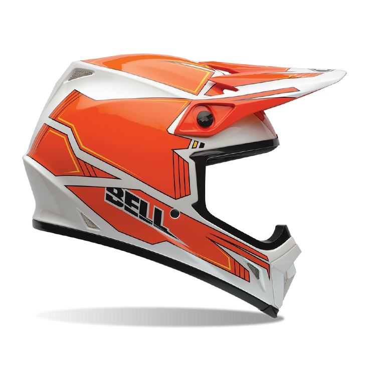 E-shop Bell MX-9 oranžovo-biela - M (57-58)