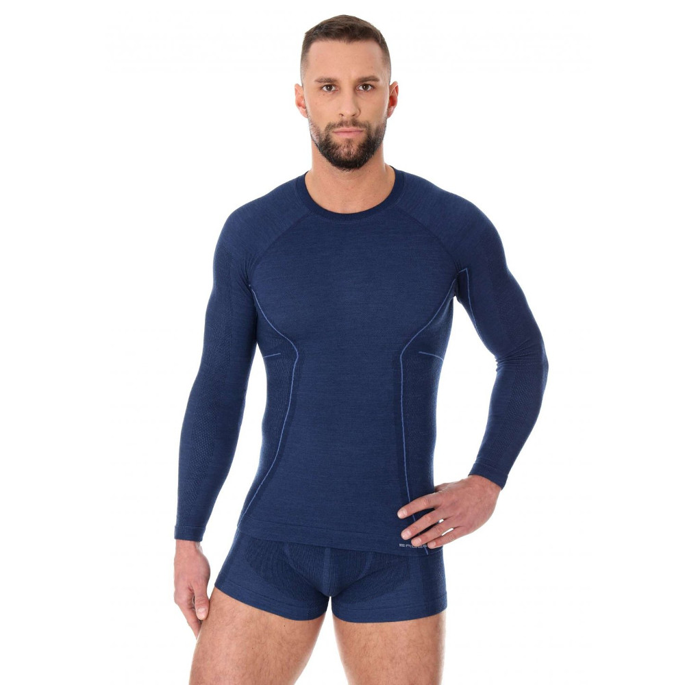 Brubeck Active Wool s dlhým rukávom Navy Blue - XL