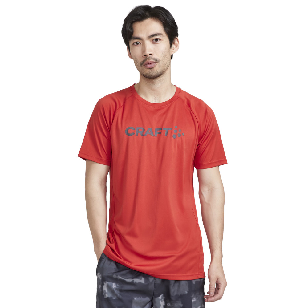 Pánske tričko CRAFT CORE Unify Logo červená - XXL