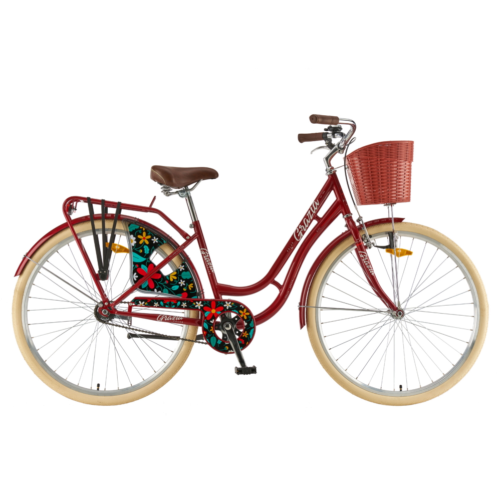 Mestský bicykel Polar Grazia Bordo 28