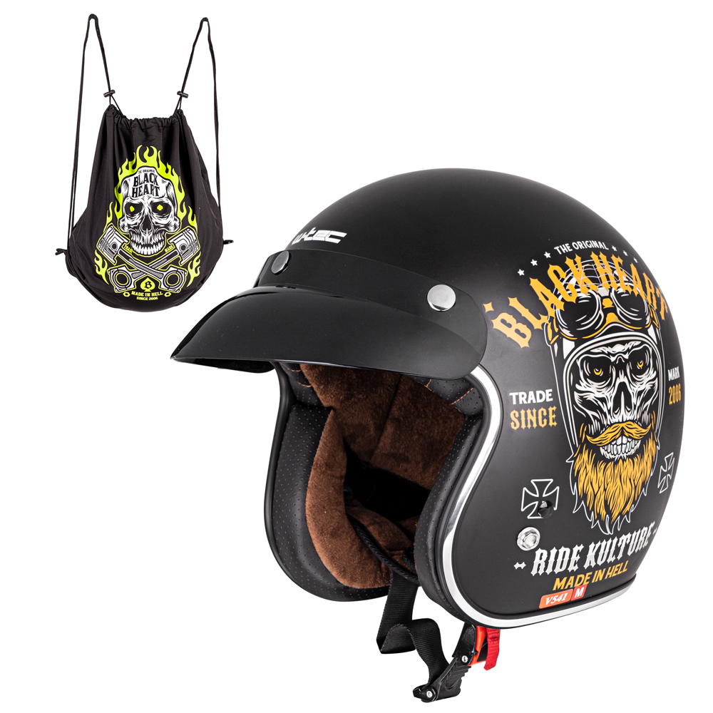 W-TEC Black Heart V541 Black Heart Ride Culture, matne čierna - XS (53-54)