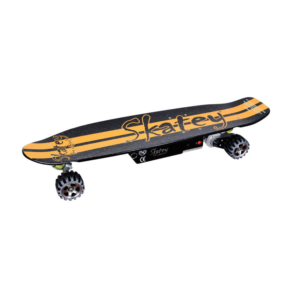 Elektromos longboard Skatey 400 fekete-narancssárga