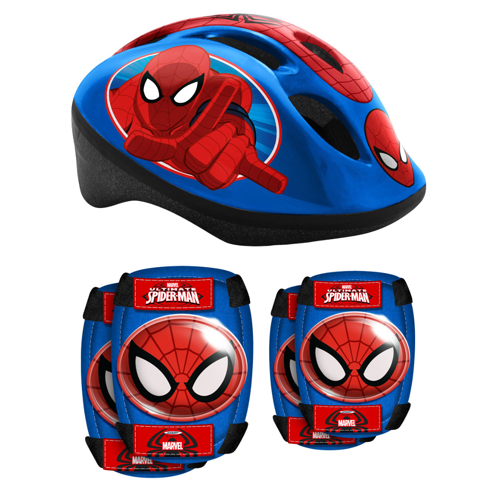 E-shop Spiderman súprava prilba + chrániče pre deti