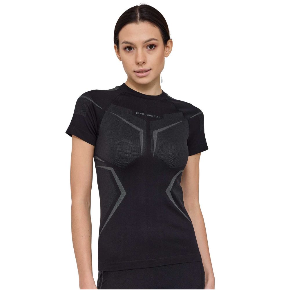 Brubeck Dry s krátkym rukávom SS1465W Black/Graphite - L