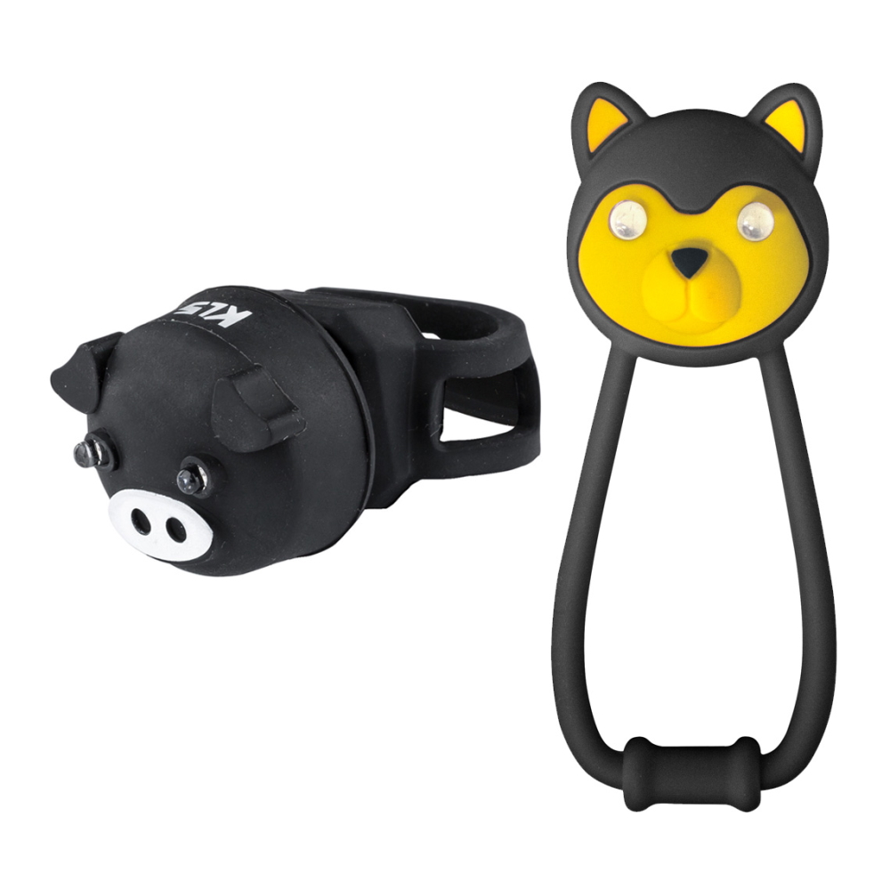 Súprava svetiel na bicykel Kellys Animal Black