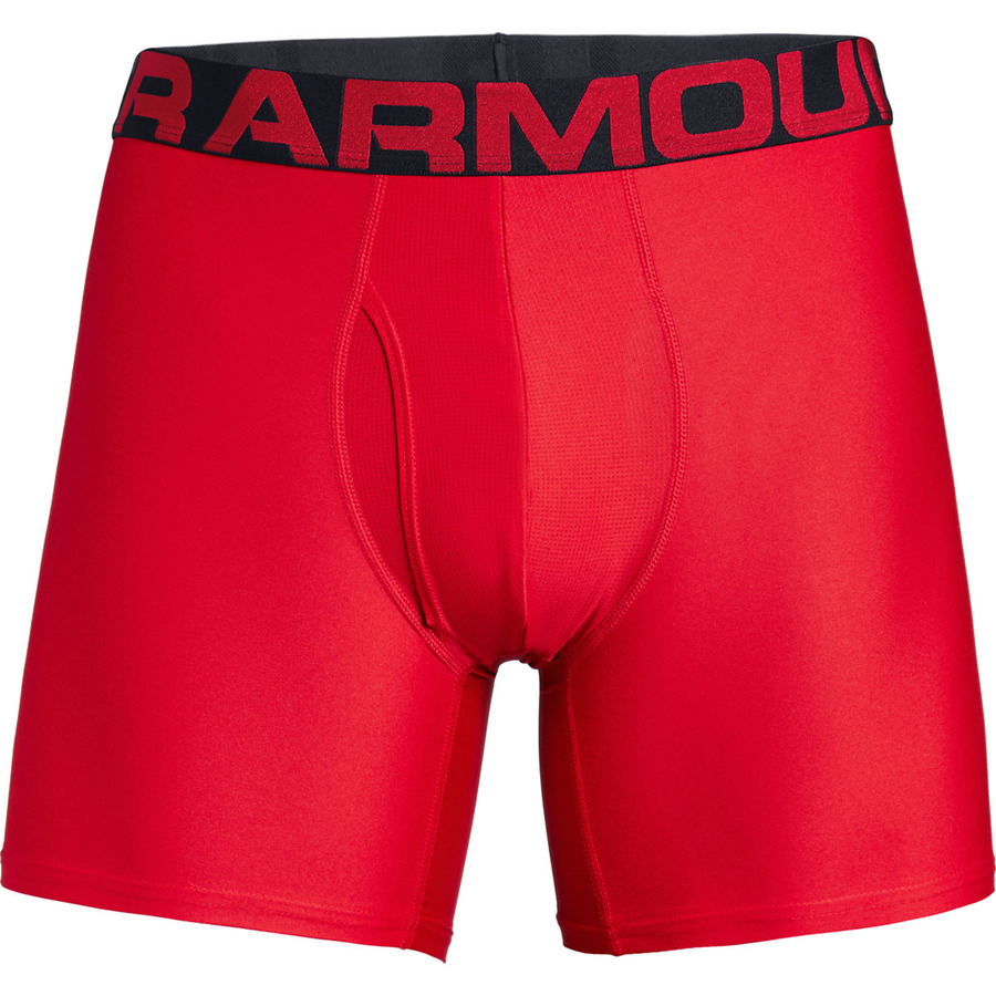 Under Armour Tech 6in 2 Pack Red - M