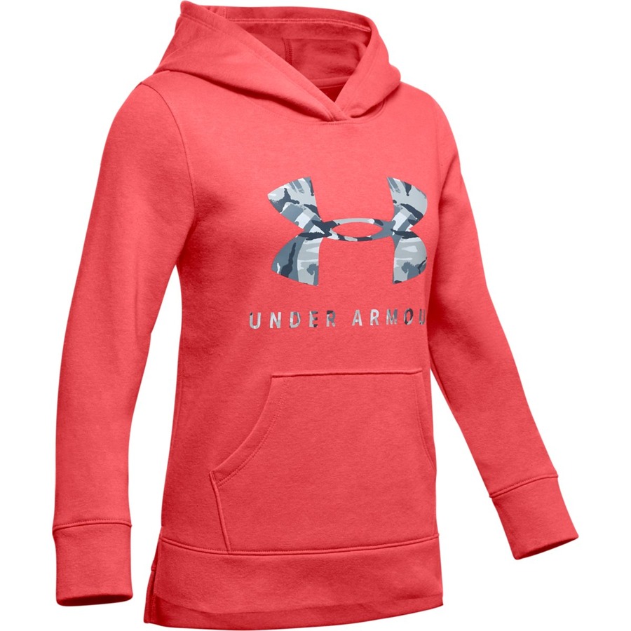 E-shop Under Armour Rival Print Fill Logo Hoodie Daiquiri - YXS