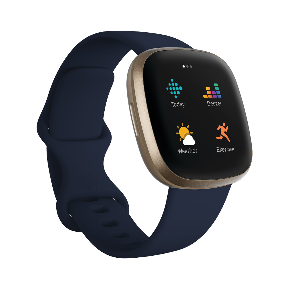 Fitbit Versa 3 Midnight/Soft Gold Aluminum