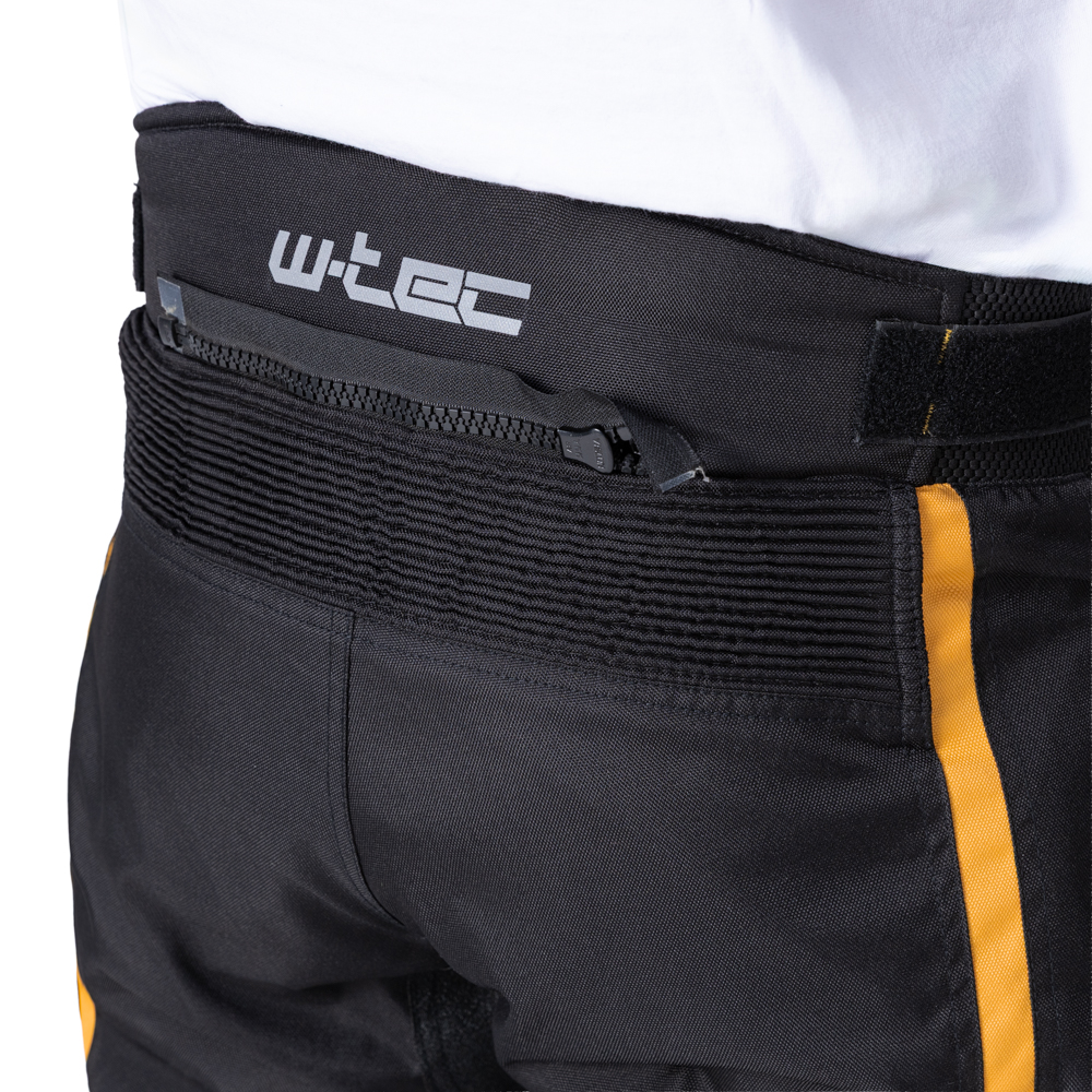 Pánske letné moto nohavice W-TEC Toranio Farba čierno-žltá, · záber 8