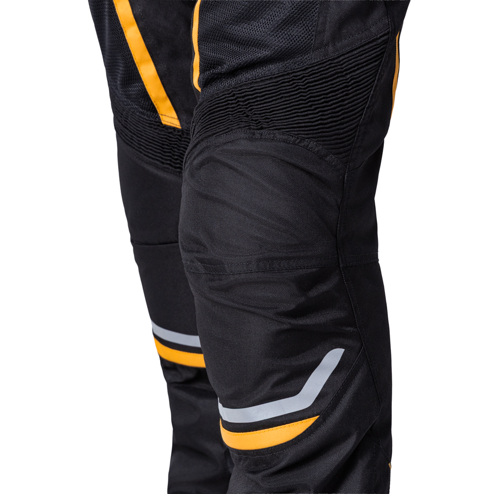 Pánske letné moto nohavice W-TEC Toranio Farba čierno-žltá, · záber 9