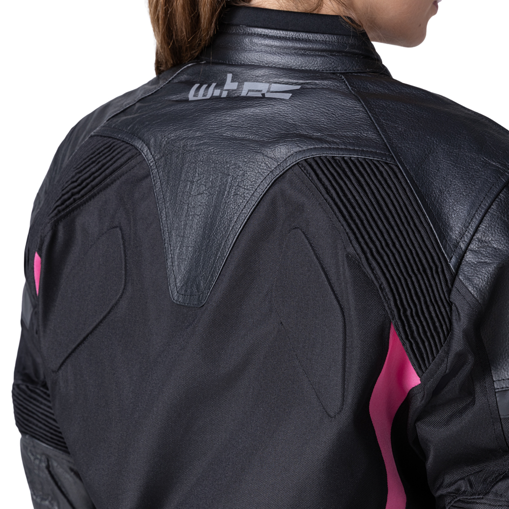 Dámska moto bunda W-TEC Durmana Farba čierno-ružová, · záber 10