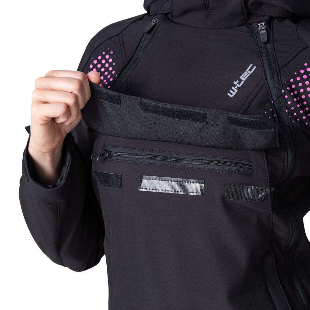 Dámska softshellová moto bunda W-TEC Annorack Lady Farba čierno-piesková, · záber 11