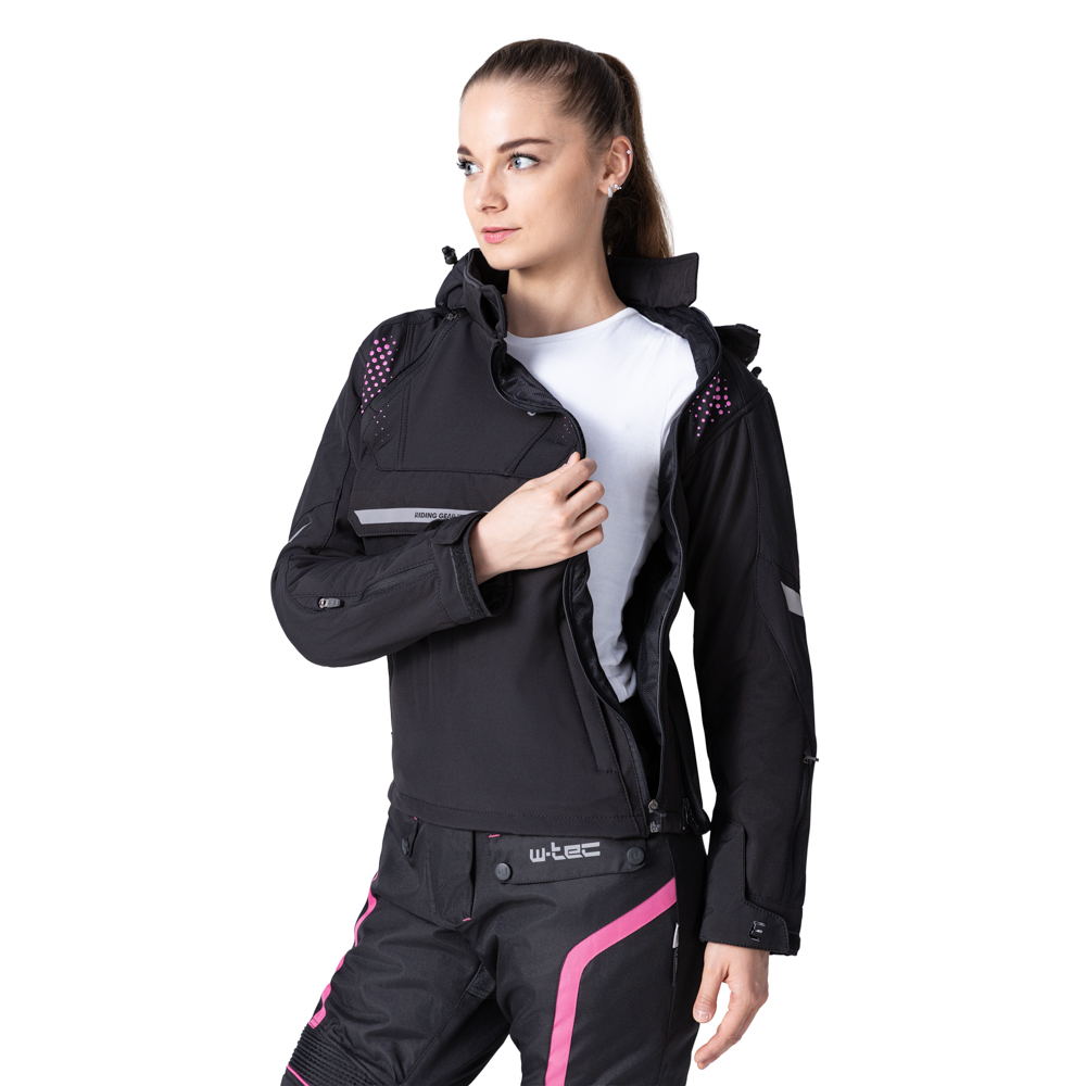 Dámska softshellová moto bunda W-TEC Annorack Lady Farba čierno-piesková, · záber 7