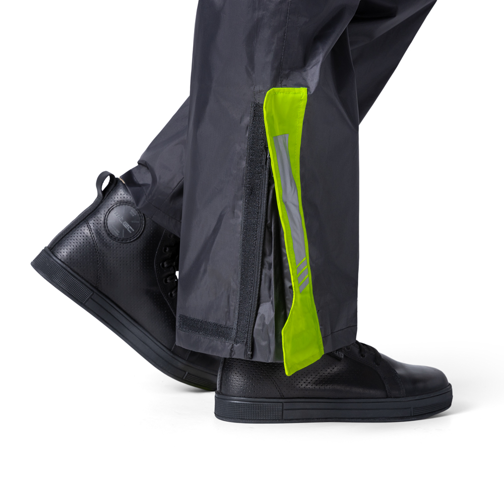 Nepremokavé moto nohavice W-TEC Colnari Farba čierna-fluo zelená, · záber 12