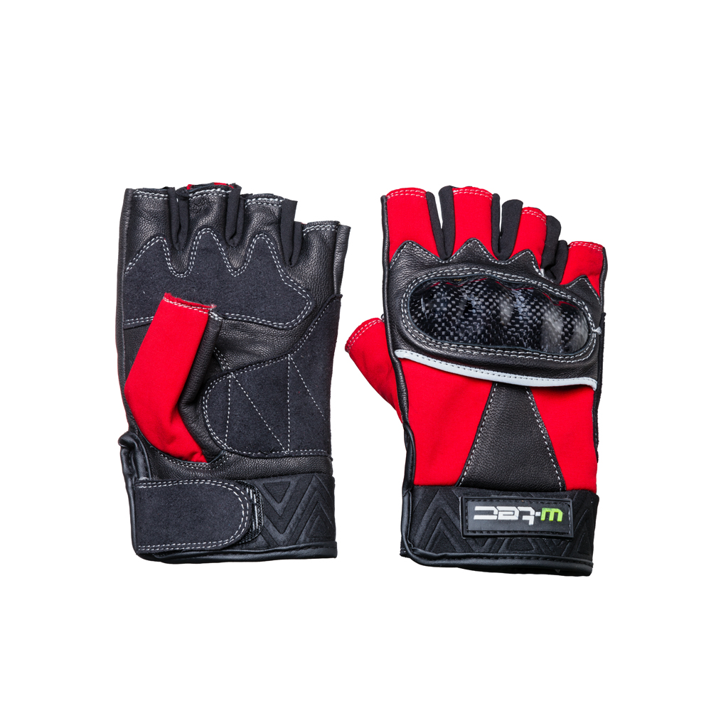 Kožené bezprstové moto rukavice W-TEC Reubal NF-4190