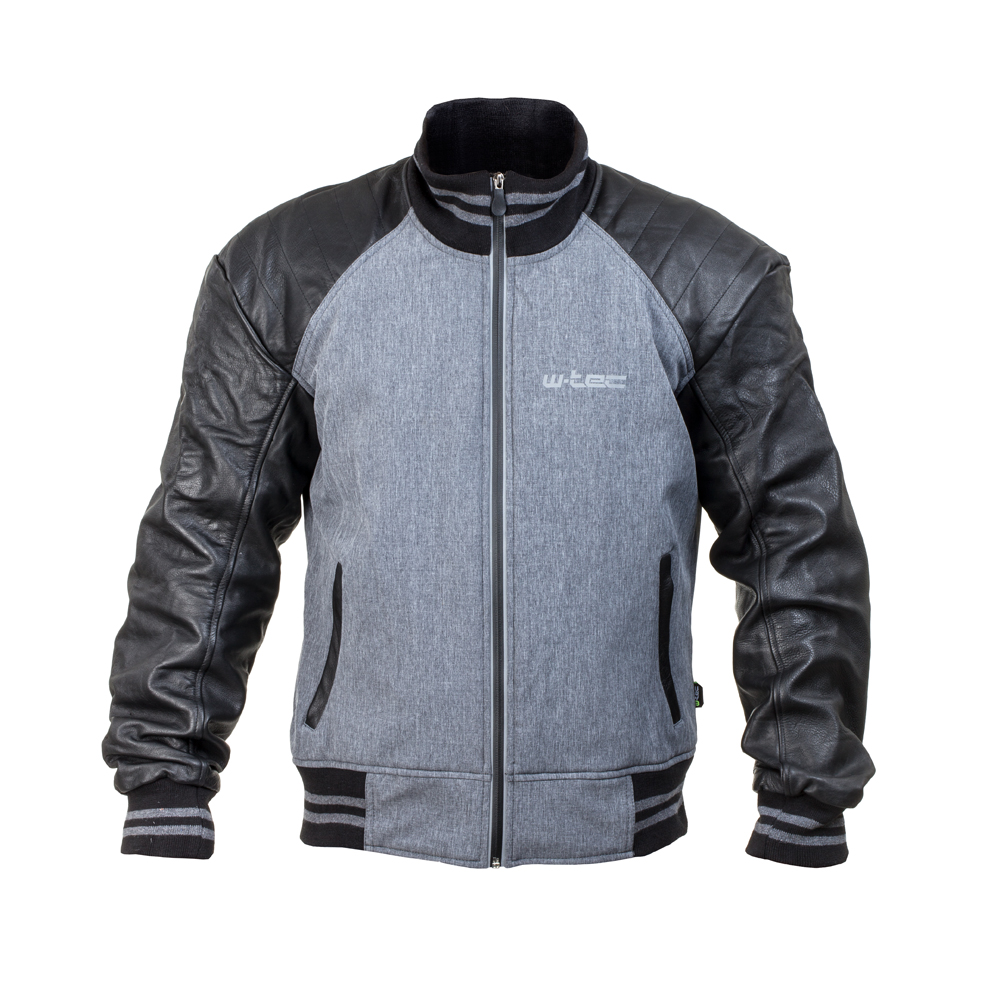 Pánska moto bunda W-TEC Janchee čierno-šedá - M