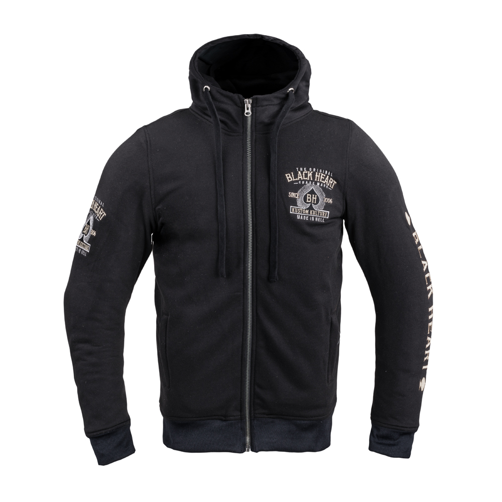 Pánska mikina W-TEC Black Heart Kustom Kulture Hoodie s aramidom