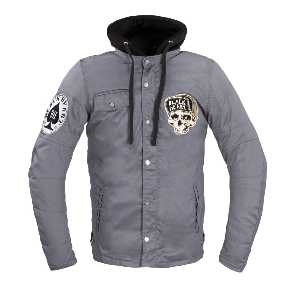 W-TEC Black Heart Garage Built Jacket tmavo šedá - 5XL