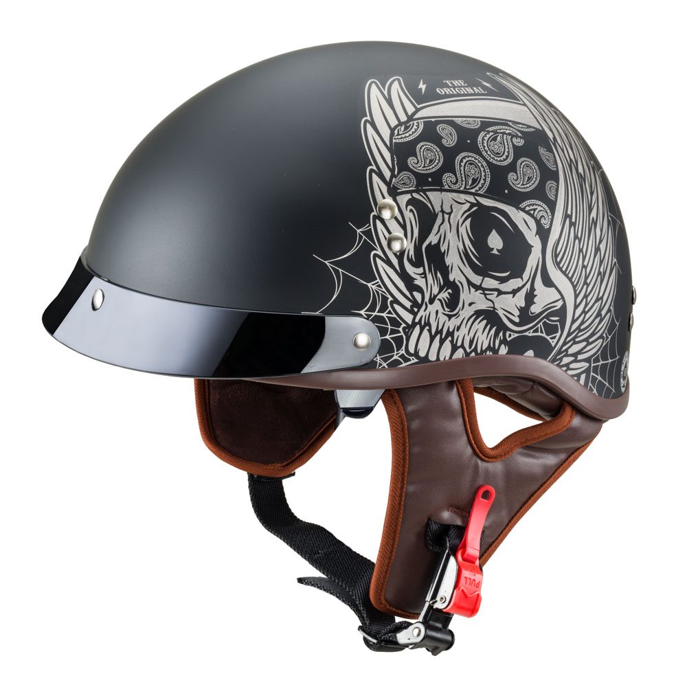 W-TEC Black Heart Longroad Wings Skull - XXL (63-64)