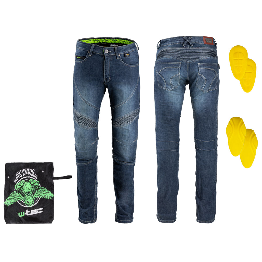 Pánske moto jeansy W-TEC Oliver modrá - XXL