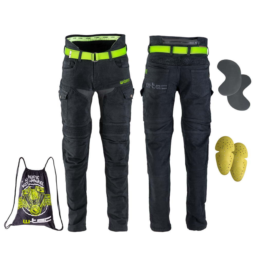 Pánske moto jeansy W-TEC Aredator čierna - 34