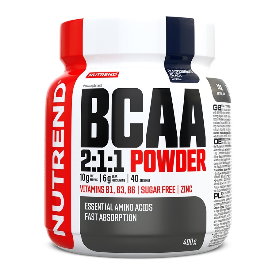 Nutrend BCAA 2:1:1 Powder 400 g čierna ríbezľa