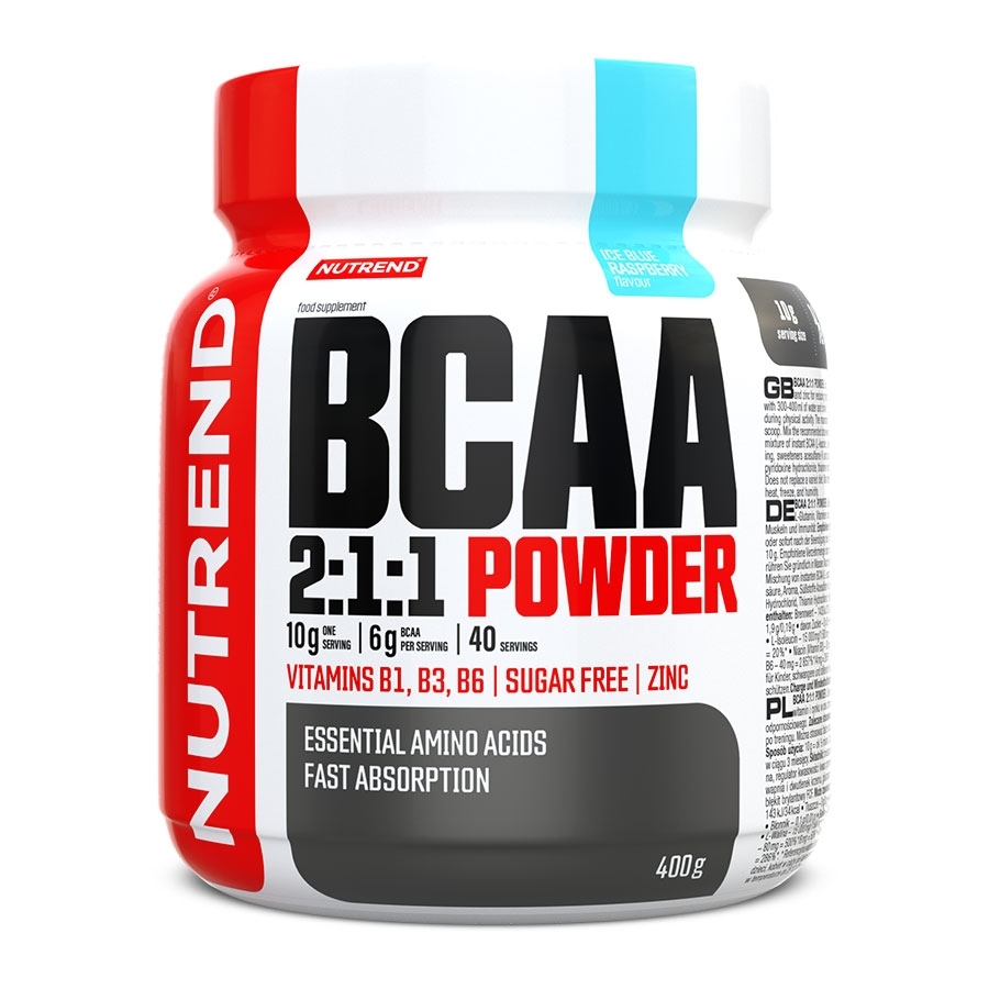 E-shop Nutrend BCAA 2:1:1 Powder 400 g modrá malina