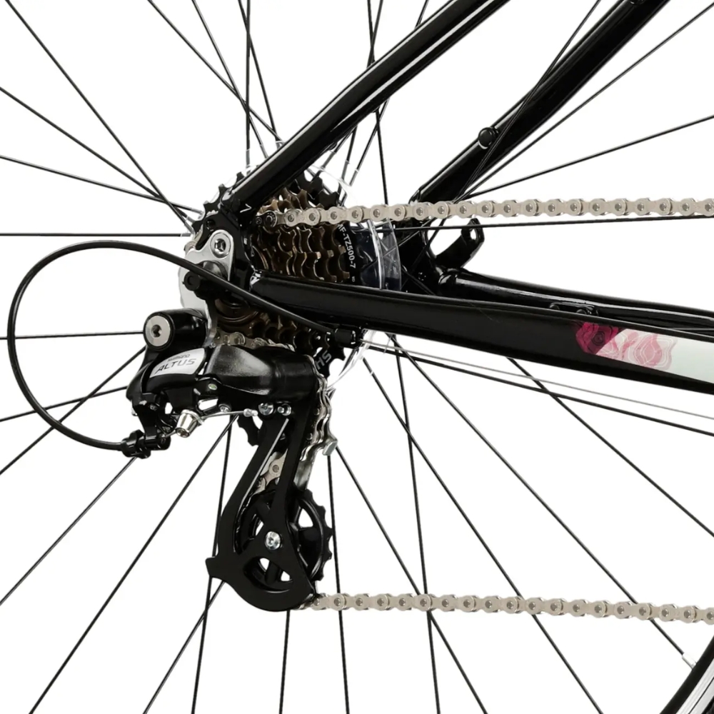 Kross Evado 2.0 28" - model 2025 čierna / ružová / lesk - L (19", 168-180 cm) · záber 6