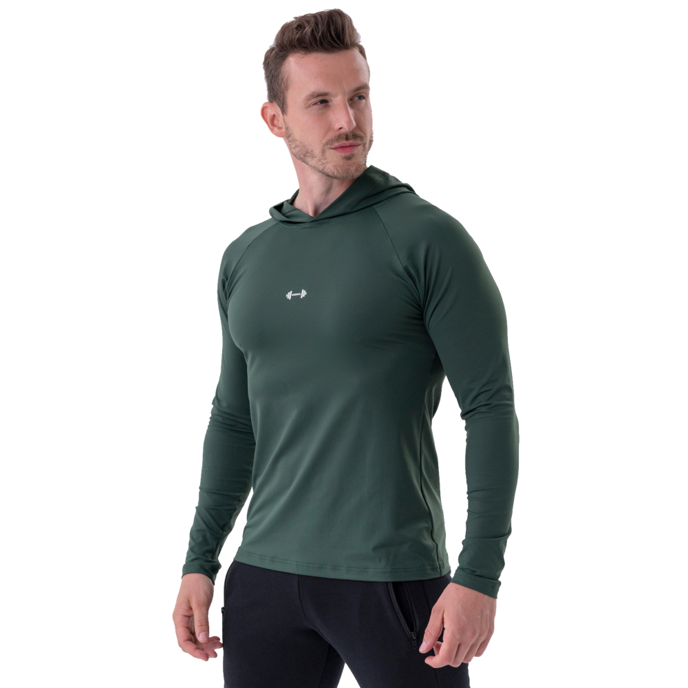 Nebbia tričko Nebbia 330 Dark Green - L