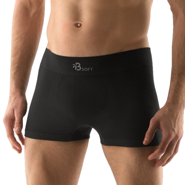 Bamboo PureLine Boxerky s kratší nohavičkou čierna - M/L