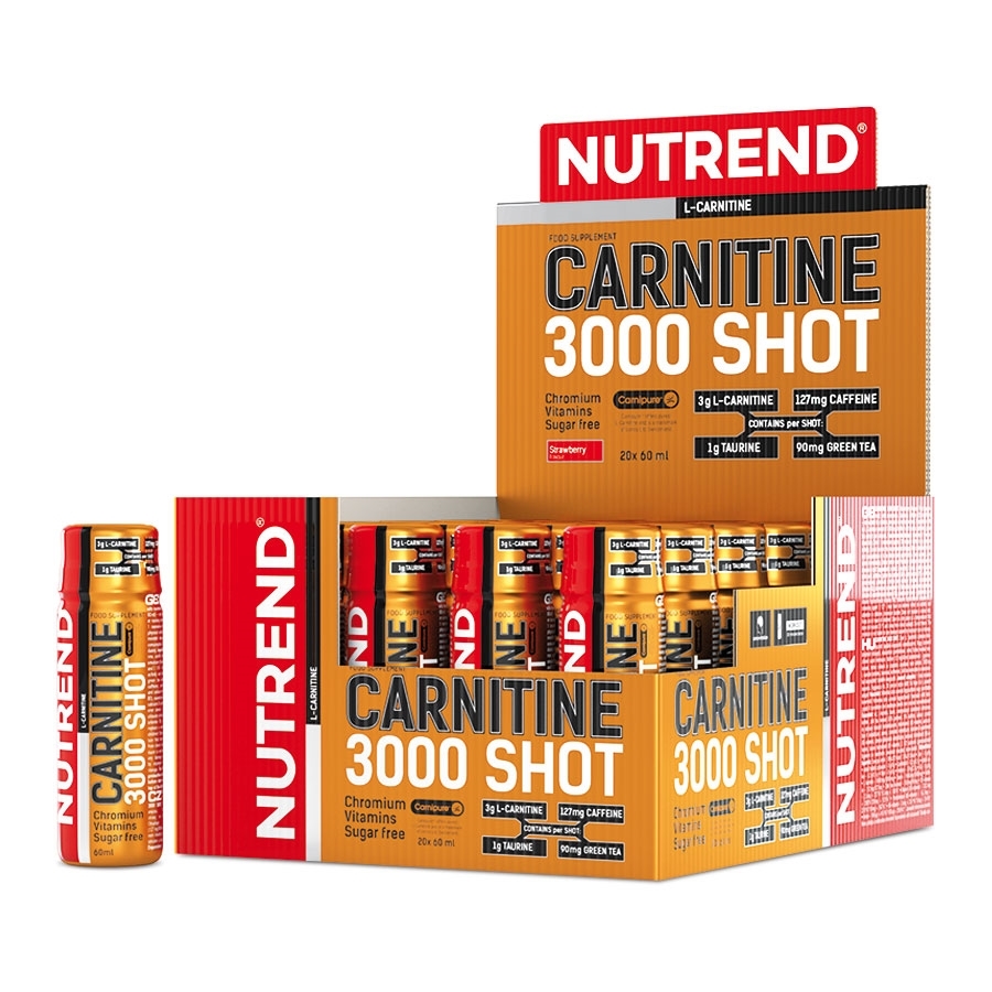 E-shop Nutrend Carnitine 3000 SHOT 20x60 ml jahoda