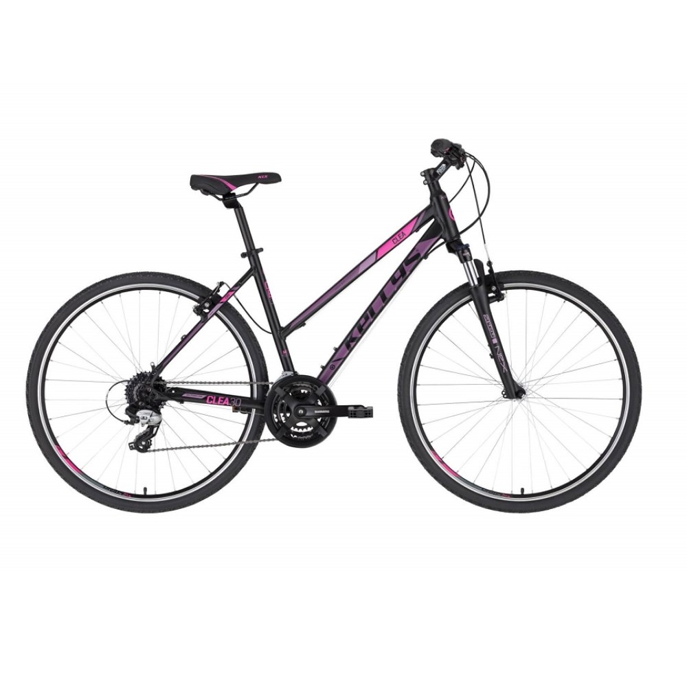 Dámsky crossový bicykel KELLYS CLEA 30 28" - model 2022 Black Pink - M (19'')