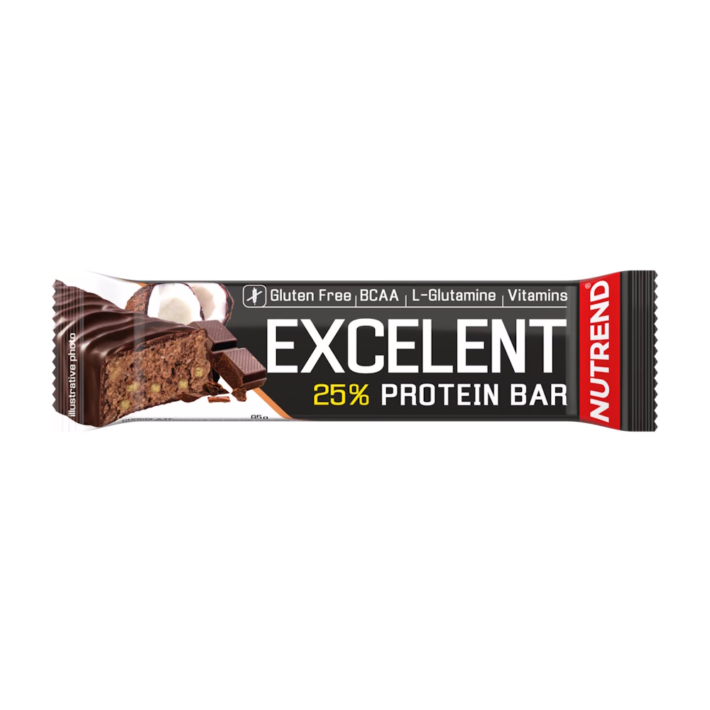 Nutrend EXCELENT protein bar 85g čokoláda - kokos