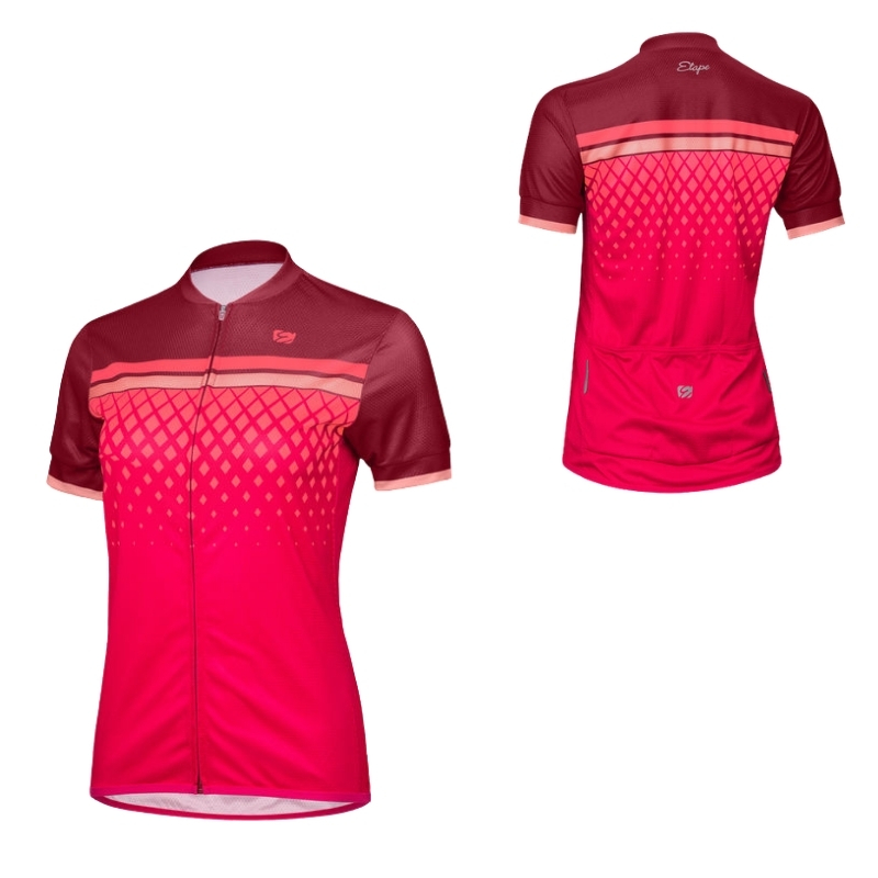 Etape Diamond bordeaux/ružová - S