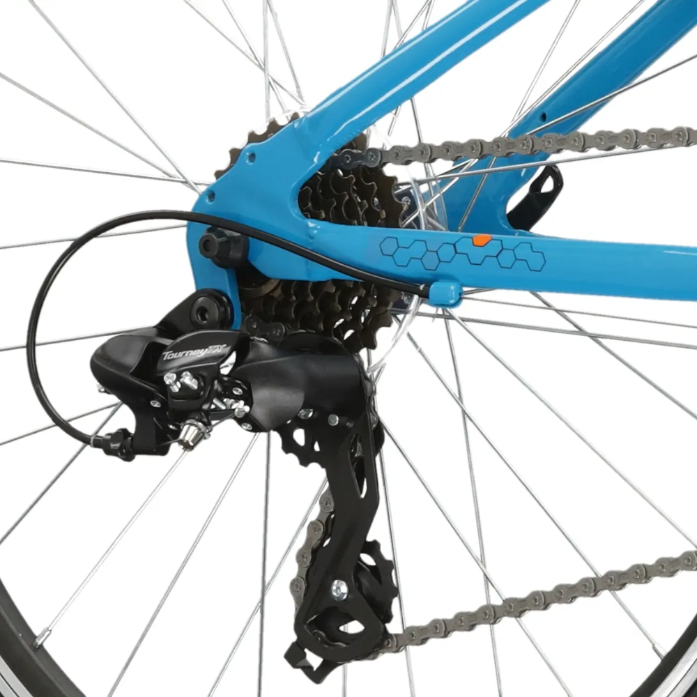 Kross Hexagon JR 1.0 24" - model 2025 námornícka modrá / žltá / lesk - S (12", 130-150 cm) · záber 7