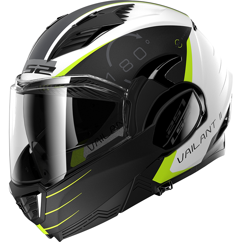 LS2 FF900 Valiant II Codex White Black 3XL (65-66)