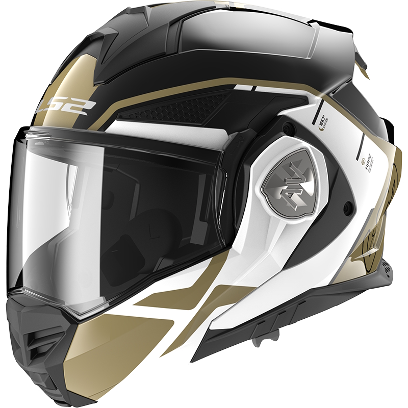 Výklopná moto prilba LS2 FF901 Advant X Metryk Black Gold P/J 3XL (65-66)