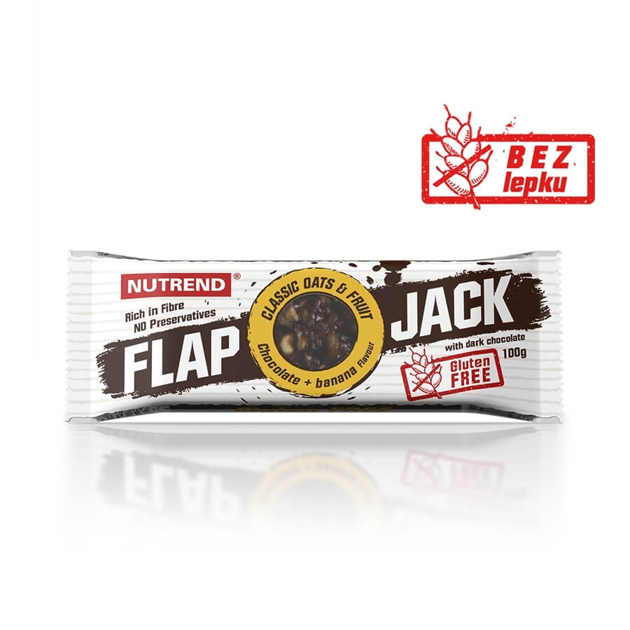 Nutrend FlapJack GLUTEN FREE 100g čokoláda+višňa s horkou čokoládou