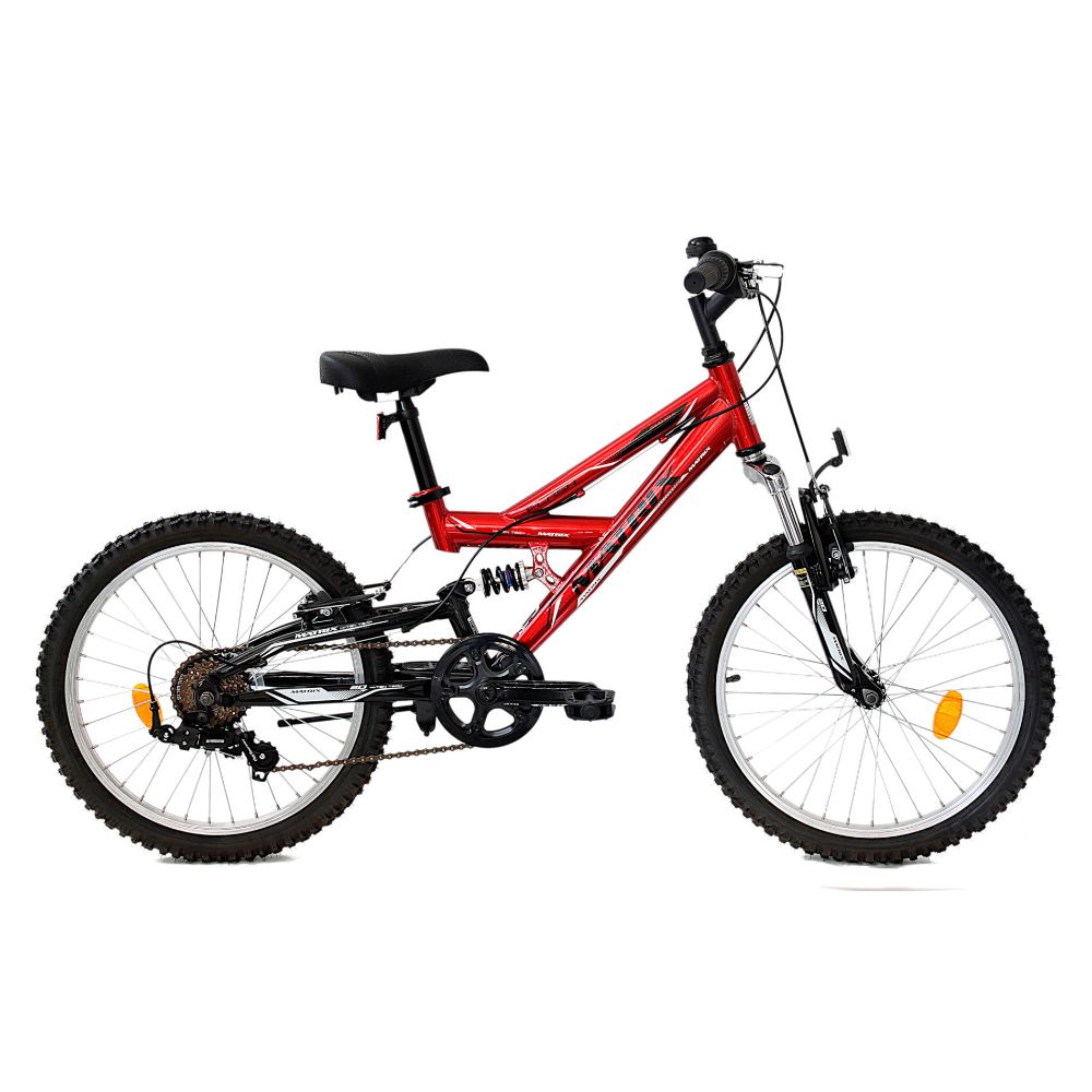 Detský bicykel Reactor Flash 20" 9.0 tmavo červená-čierna - XS (15", 130-160 cm)