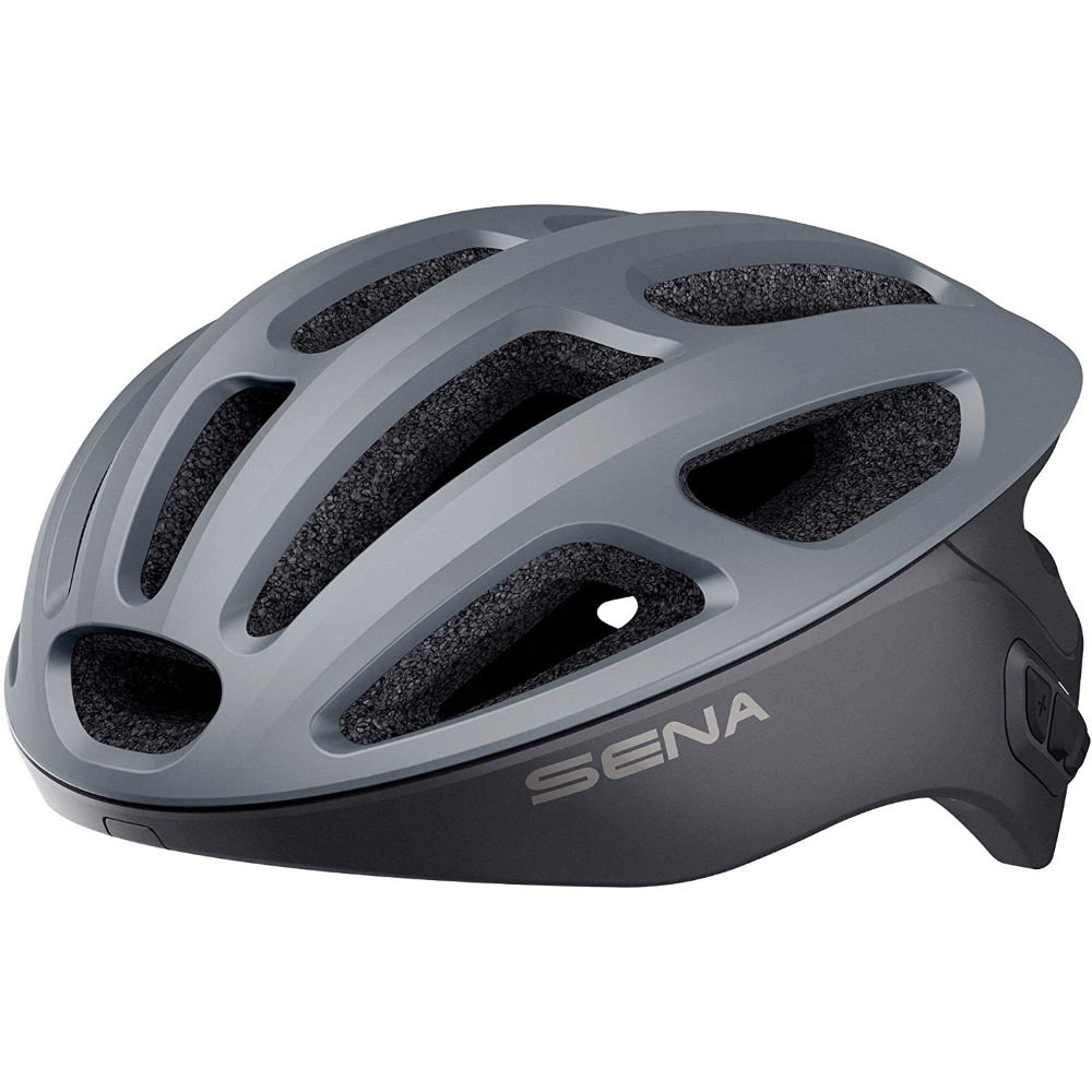 Cyklo prilba SENA R1 s integrovaným headsetom matná šedá - S (50-55)