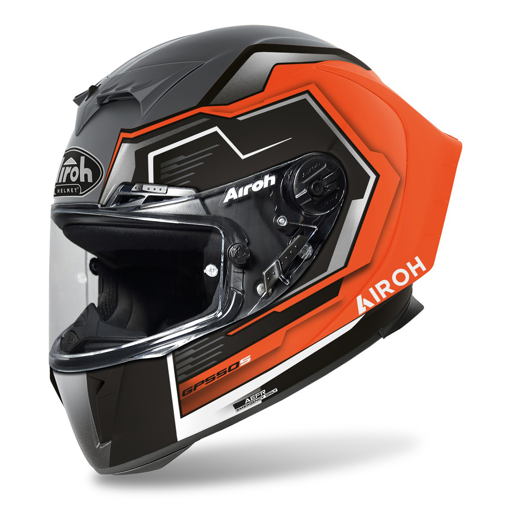 E-shop AIROH GP 550S Rush matná oranžová fluo 2022 L (59-60)