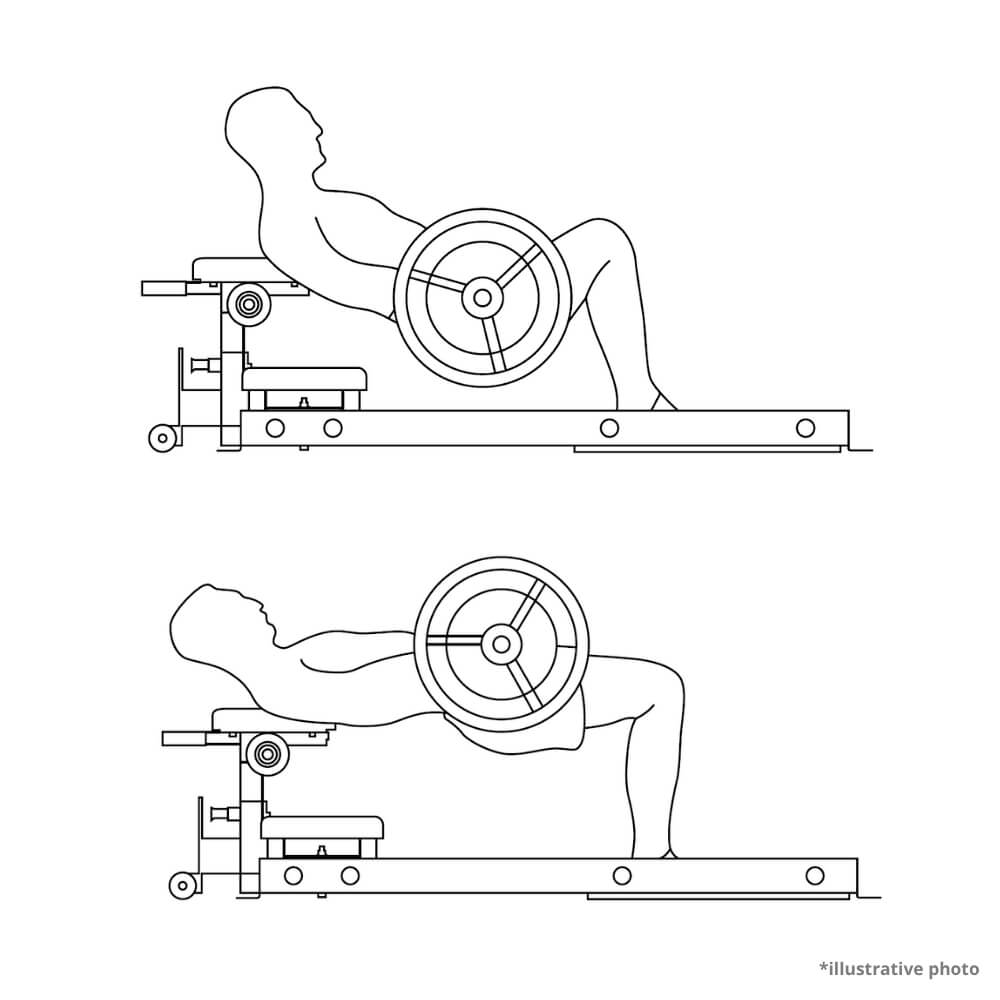 Posilňovacia lavica na nohy a sedacie svaly inSPORTline X-NT HT10 Hip Thrust · záber 4