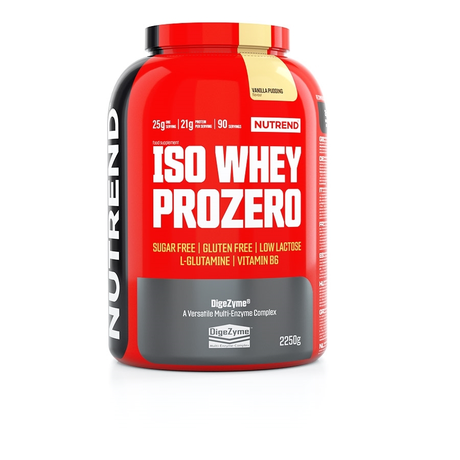 Nutrend ISO WHEY Prozero 2250 g jahodový cheesecake