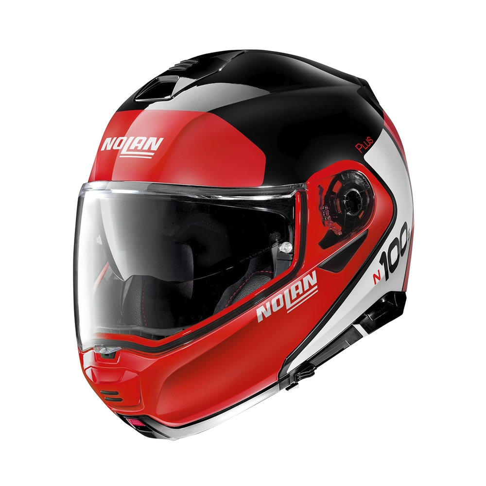 Nolan N100-5 Plus Distinctive N-Com Glossy Black-Red - L (59-60)