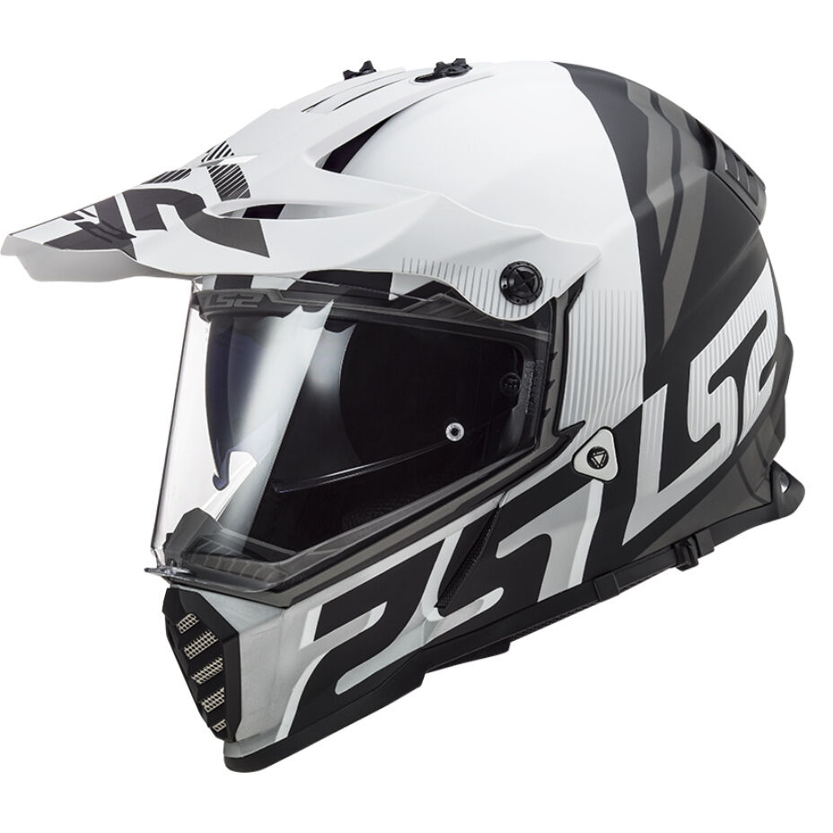 LS2 MX436 Pioneer Evo Evolve Matt White Black - XXL (63-64)