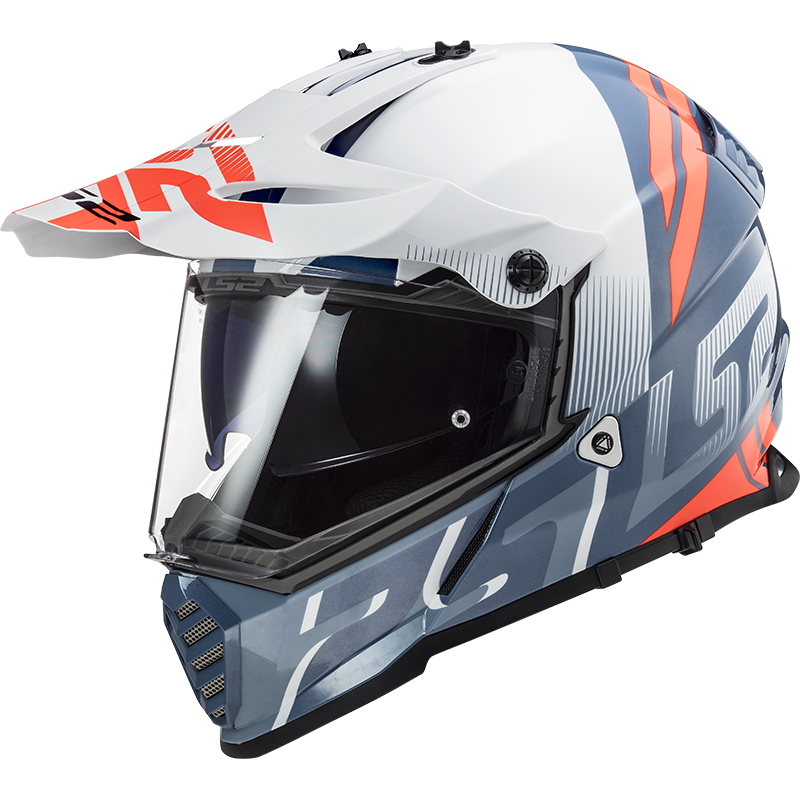 LS2 MX436 Pioneer Evo Evolve White Cobalt - XXL (63-64)