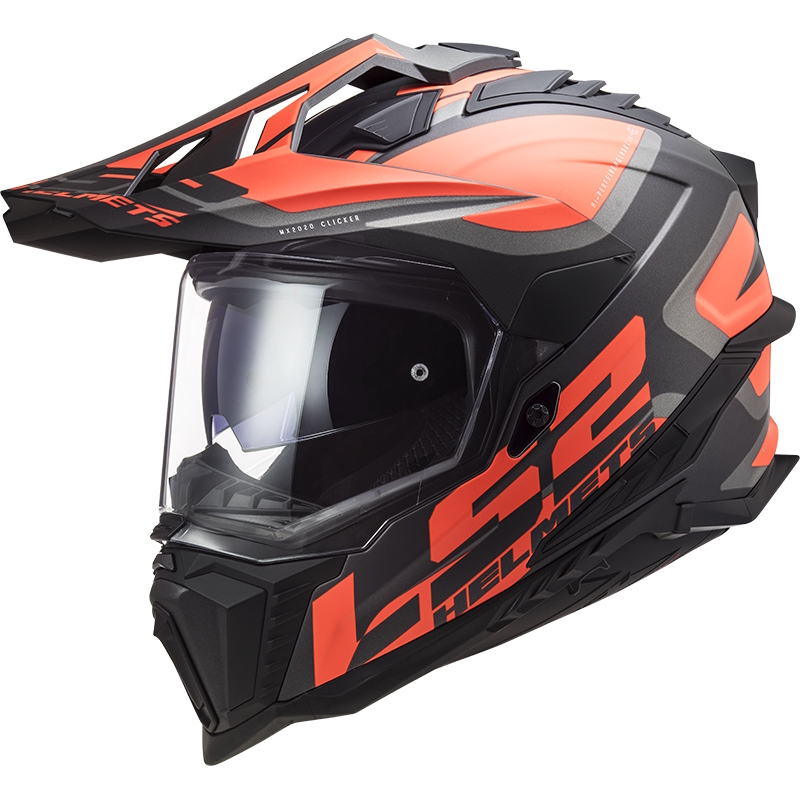 LS2 LS2 MX701 Explorer Alter Matt Black Fluo Orange - M (57-58)