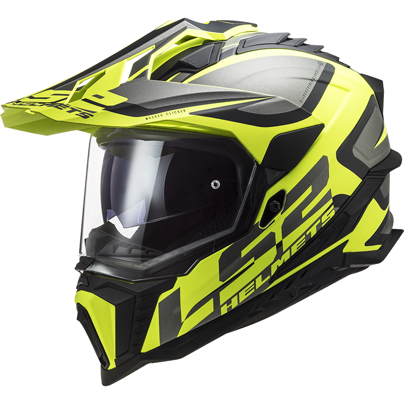 LS2 Explorer Alter Matt Black H-V Yellow - XL (61-62)